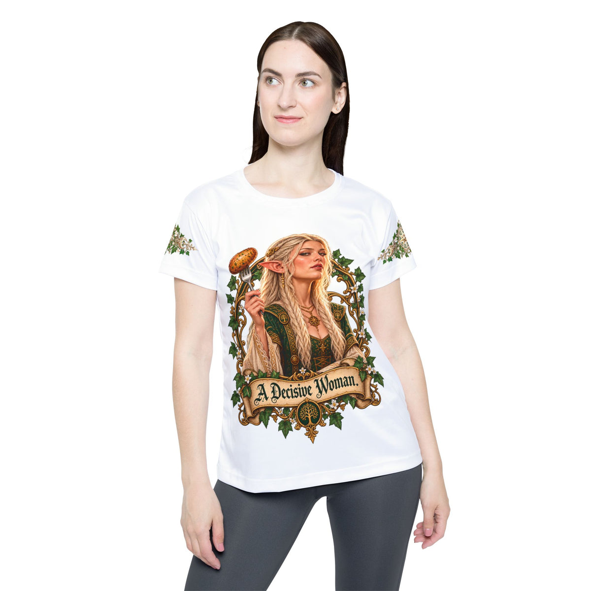 Liora Dawnmere — “A Decisive Woman” Women’s Fantasy Tee