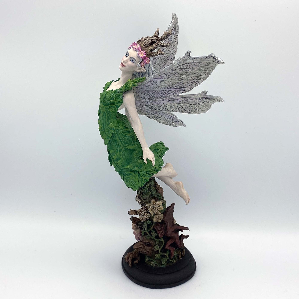 Titania, Queen of the Fairies Statue, Hand Painted Resin Sculpture | Mythic Elven Queen Figurine | Fairy Tale Character, Fantasy Art Decor