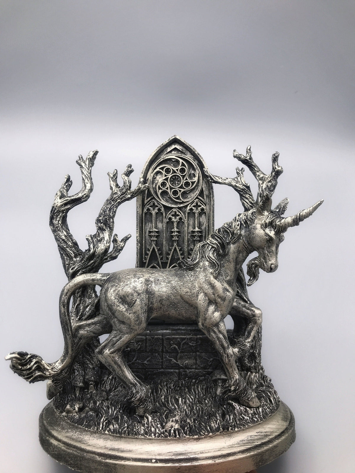 Unicorn Statue, Hand Painted Resin Sculpture | Mythical Creature Figurine | Unique Legendary Guardian Spirit Figurine. Fantasy Art Decor