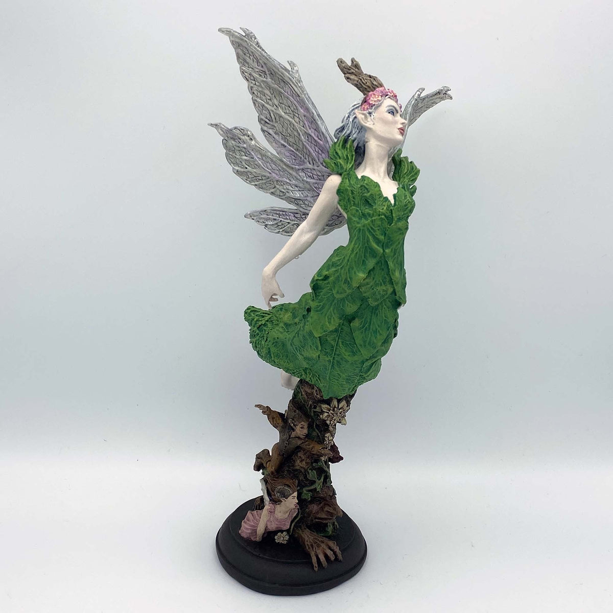 Titania, Queen of the Fairies Statue, Hand Painted Resin Sculpture | Mythic Elven Queen Figurine | Fairy Tale Character, Fantasy Art Decor