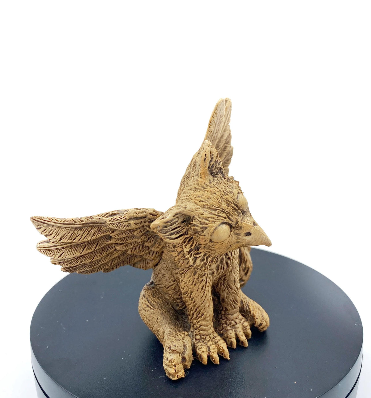 Baby Griffin Statue, Hand Painted Resin Sculpture | Mythical Creature Figurine | Unique Legendary Baby Griffin Figurine. Fantasy Art Gift